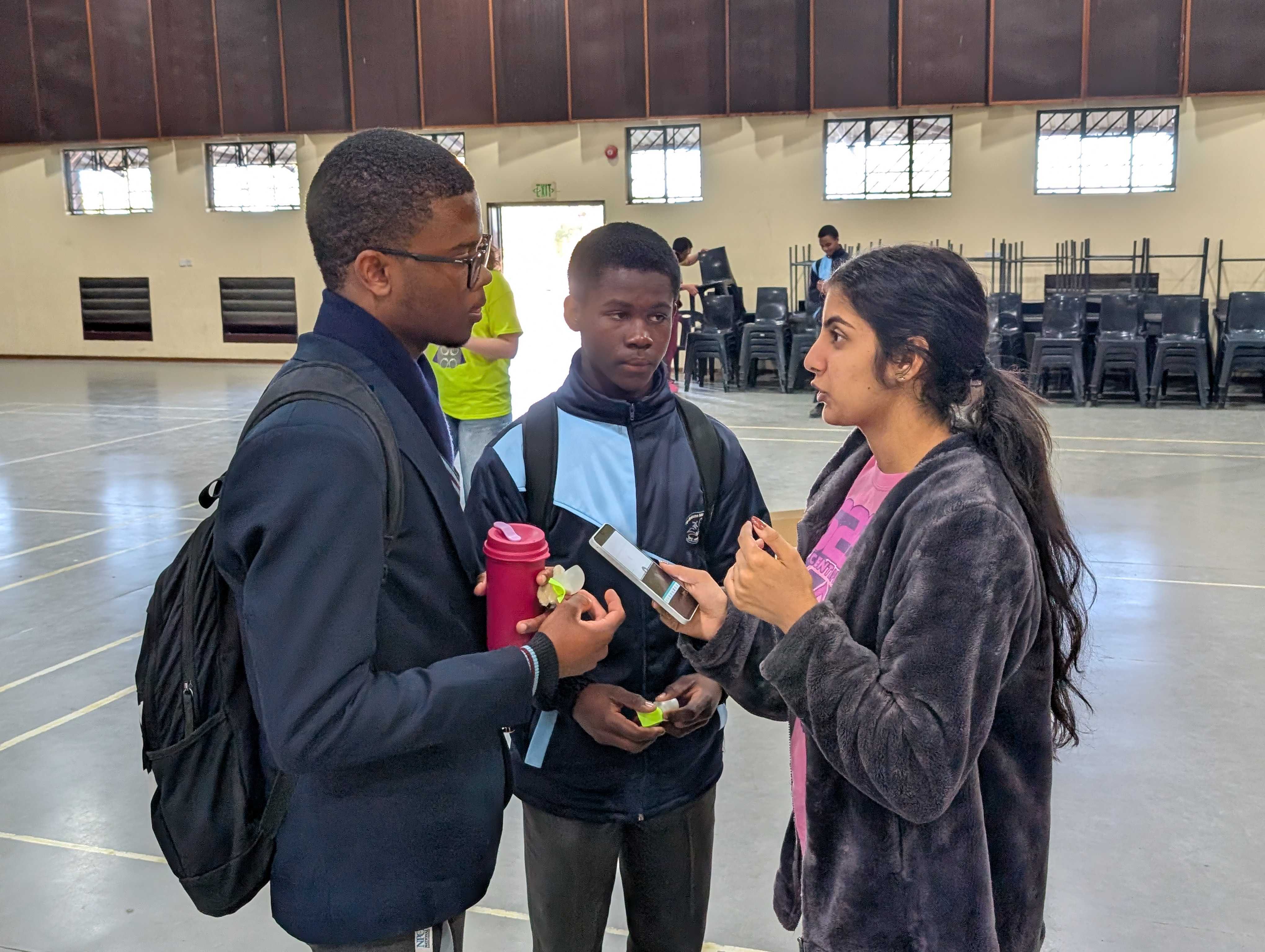 Bharvi explaining there