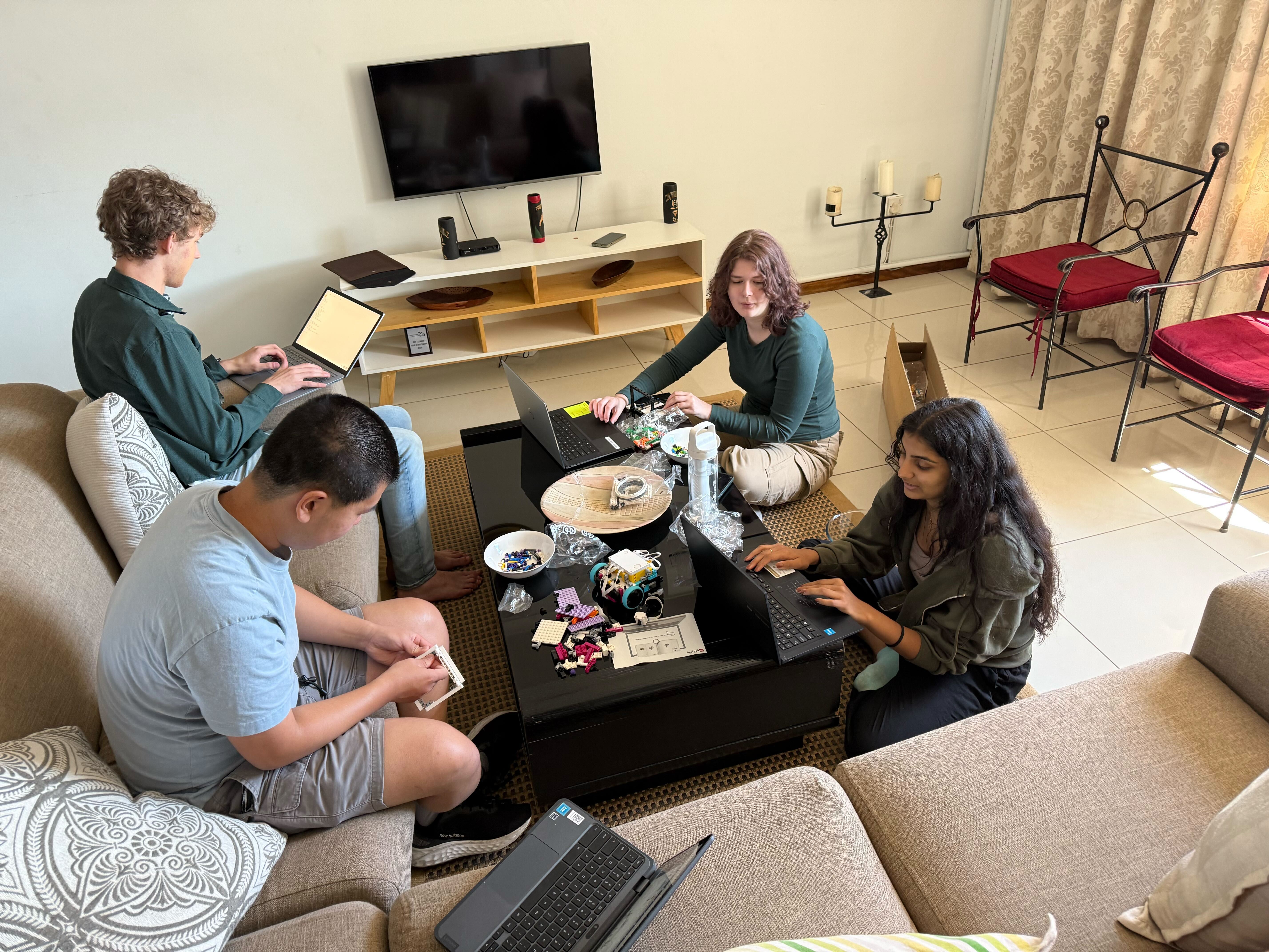 Group photo building LEGO missions