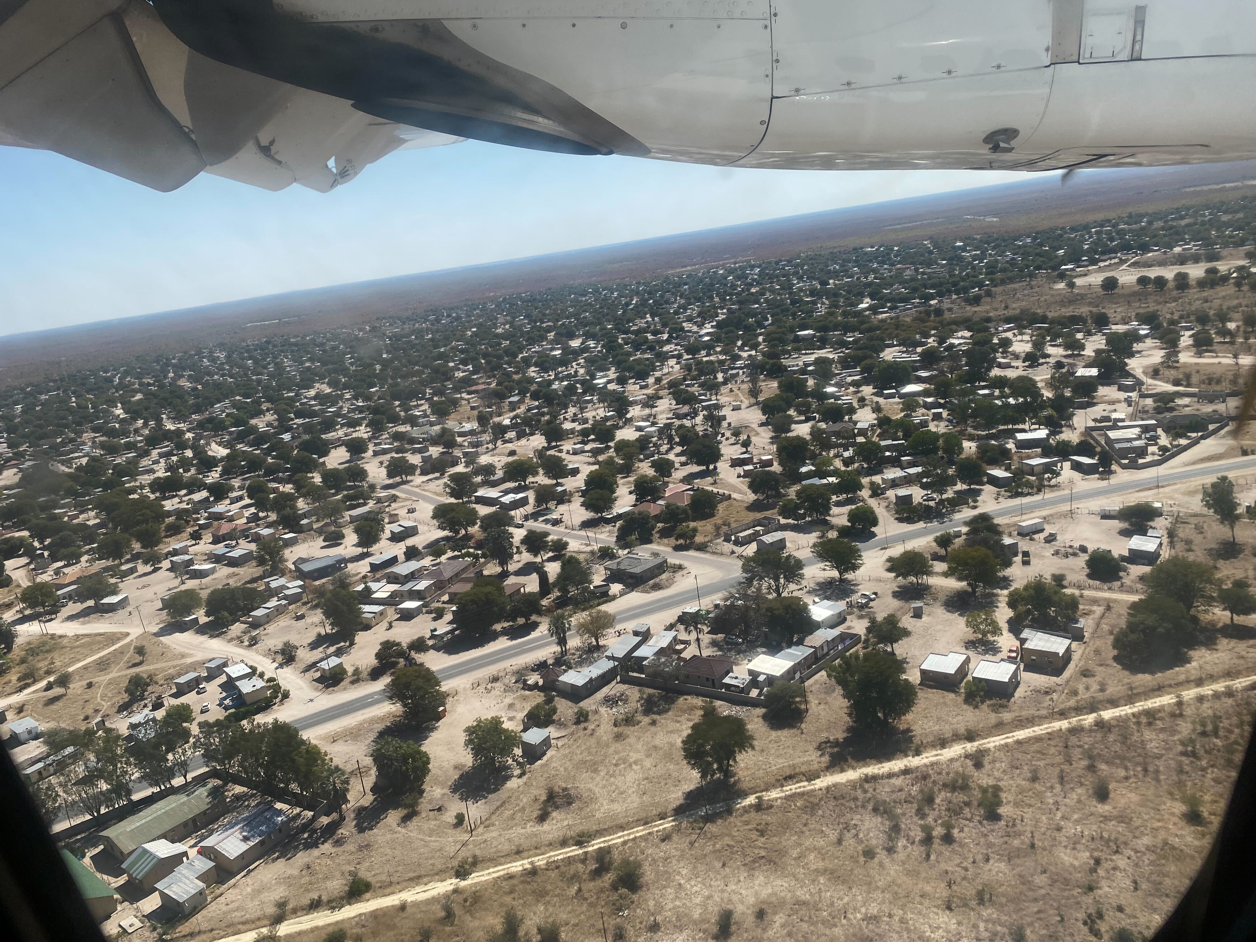 A view of Gaborone from the air