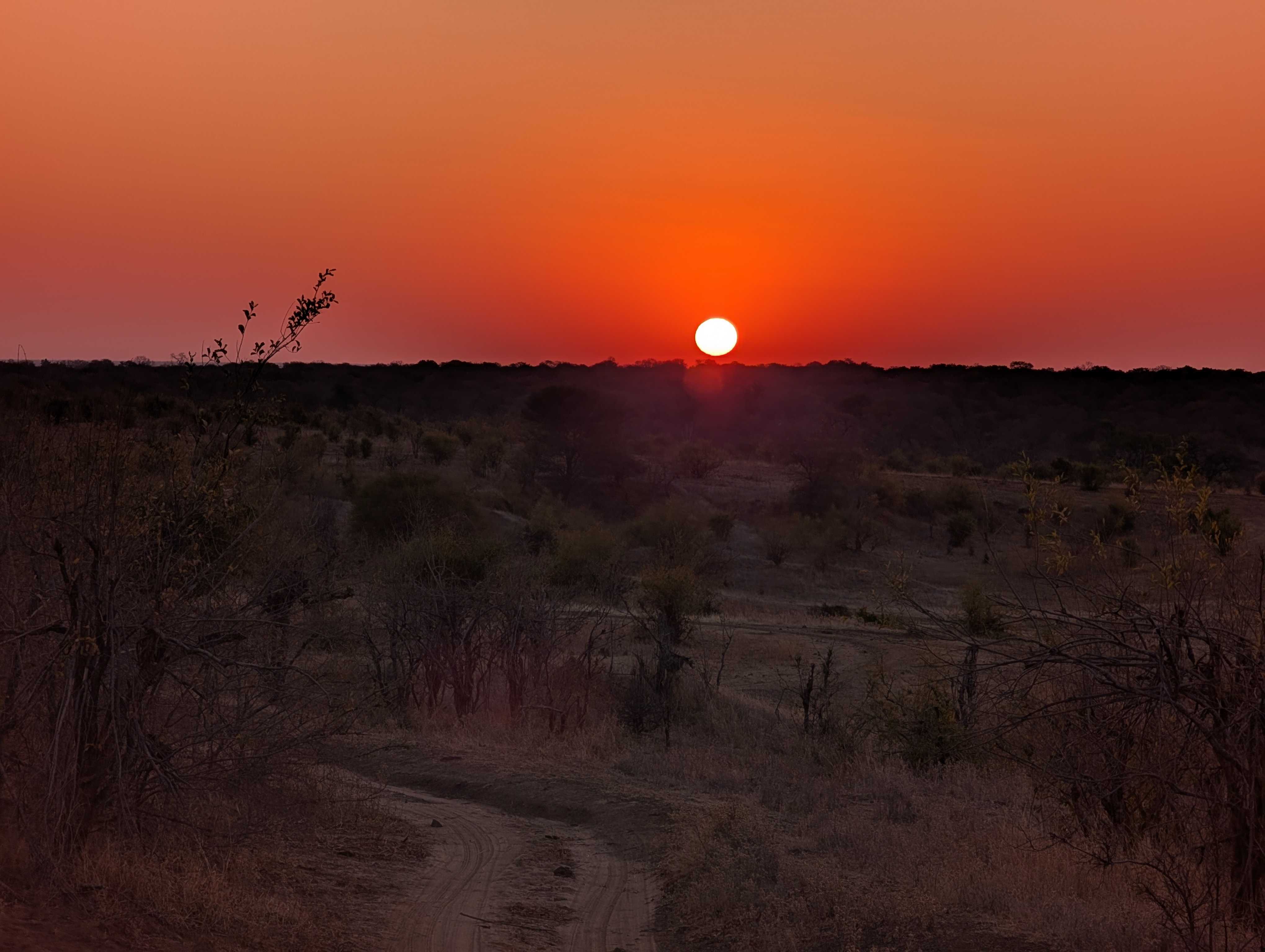 The setting of the sun